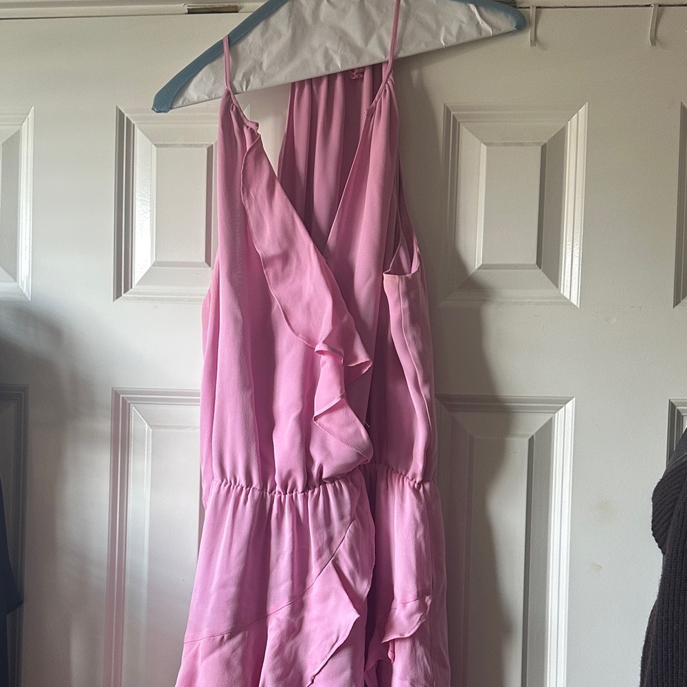 Parker Pink Ruffled Dress